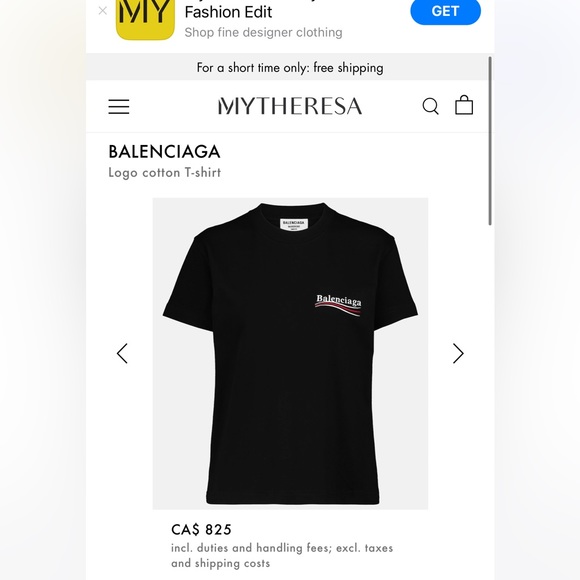 BALENCIAGA Small Fit Embrodied Logo T-Shirt. - Picture 8 of 9